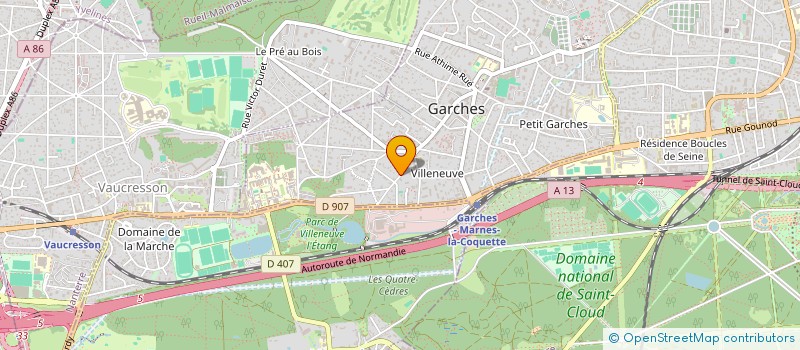 localisation de l'entreprise MADAME EWA GBURCZYCK à GARCHES