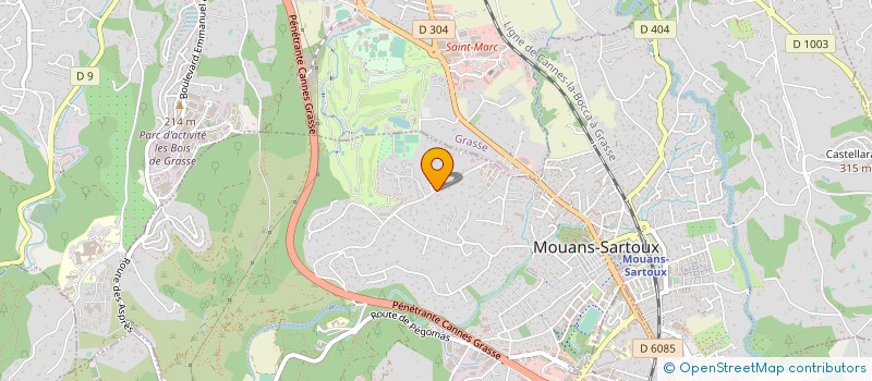 localisation de l'entreprise MADAME EWA JASKULSKA  VALLAURIS