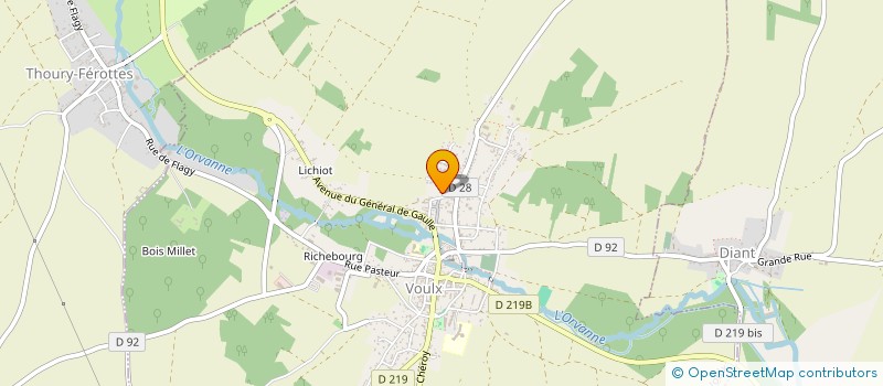 localisation de l'entreprise MADAME EWA MONSIEL  VOULX