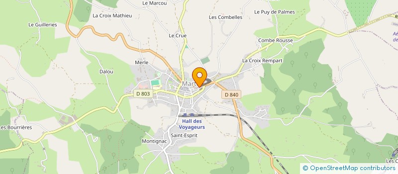 localisation de l'entreprise MADAME EWA SACZKO  MARTEL