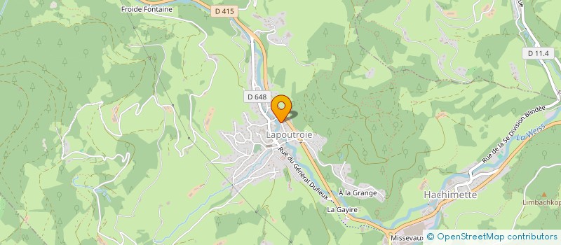 localisation de l'entreprise MADAME EWELINA HUK  LAPOUTROIE