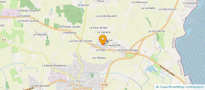 localisation de l'entreprise MADAME EWELINA KOWALCZYK  SAINT-MELOIR-DES-ONDES