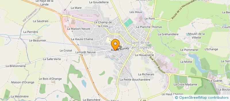 localisation de l'entreprise MADAME EWELINA MATUSIAK  MAEN ROCH