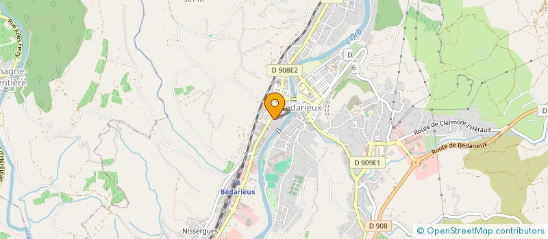 localisation de l'entreprise MADAME EWELINA WALCZAK  BEDARIEUX