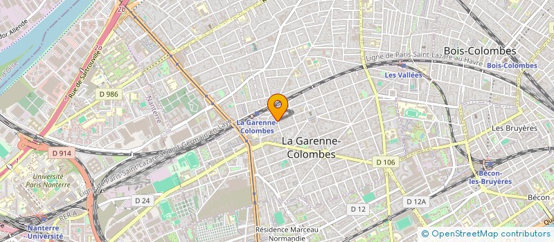 localisation de l'entreprise MADAME EWELINA WIEWIORKA  LA GARENNE-COLOMBES