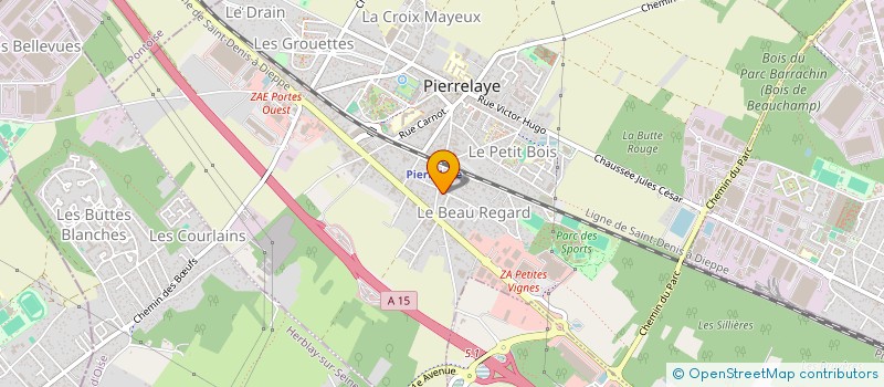 localisation de l'entreprise MADAME EXCAUSEE ZOBA CASI  PIERRELAYE