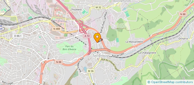 localisation de l'entreprise MADAME EYA EL MORCHEDI  SAINT-ETIENNE