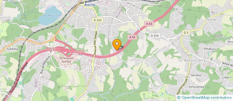 localisation de l'entreprise MADAME EYLEN GARCIA ZAPATA  ARCANGUES