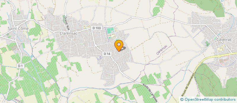 localisation de l'entreprise MADAME EYMA IMBERT  CLARENSAC