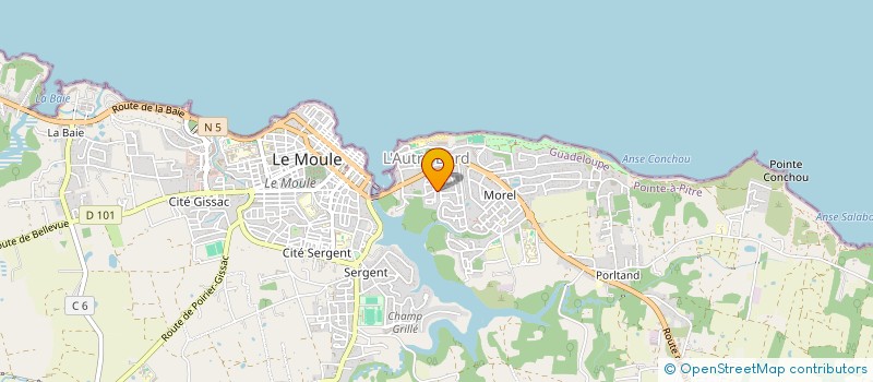 localisation de l'entreprise MADAME EZENAR MANNETIER-MATHORE  LE MOULE