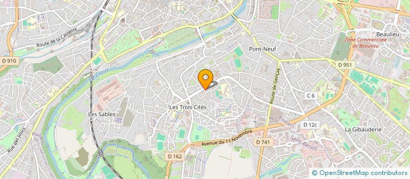 localisation de l'entreprise MADAME EZZAHRA BOUARGANE  POITIERS