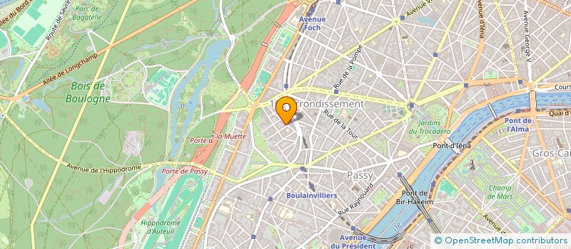 localisation de l'entreprise MADAME F BAUDOUIN  PARIS