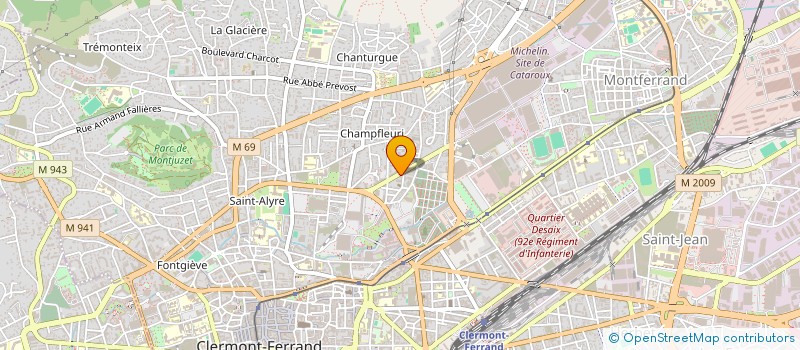 localisation de l'entreprise MADAME F HENNEQUIN  CLERMONT-FERRAND