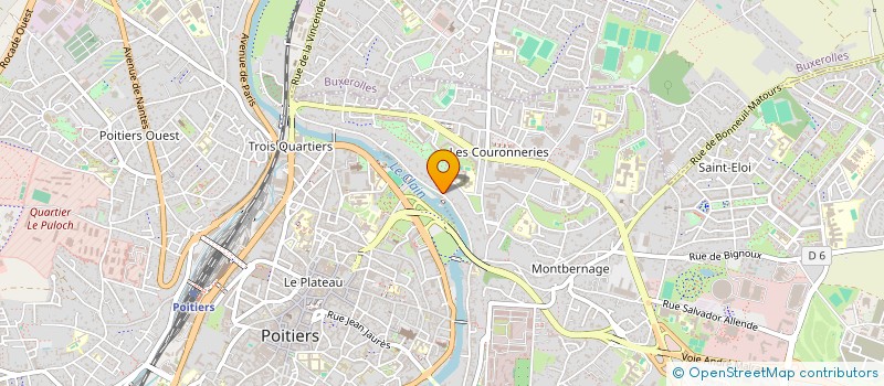 localisation de l'entreprise MADAME F LELEU à POITIERS