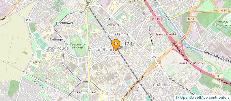 localisation de l'entreprise MADAME F PASQUETTAZ  REIMS