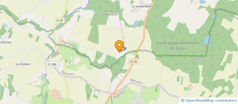 localisation de l'entreprise MADAME FABIA WEBB à LE GRAIS