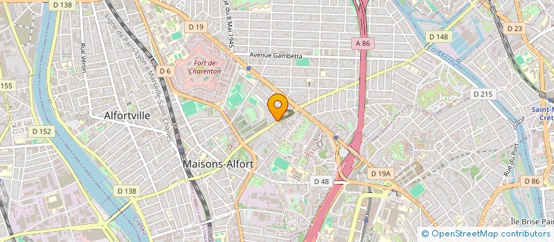 localisation de l'entreprise MADAME FABIANA DE SOUZA CUNHA à MAISONS-ALFORT