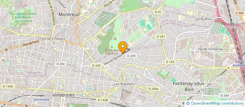 localisation de l'entreprise MADAME FABIANA SILVA SARMENTO  FONTENAY-SOUS-BOIS