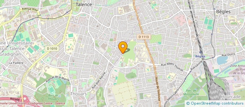 localisation de l'entreprise MADAME FABIANY DINADINADINADINADINA  TALENCE