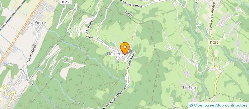 localisation de l'entreprise MADAME FABIENNE AIZAC  HURTIERES