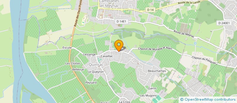 localisation de l'entreprise MADAME FABIENNE ANDRES  QUINSAC