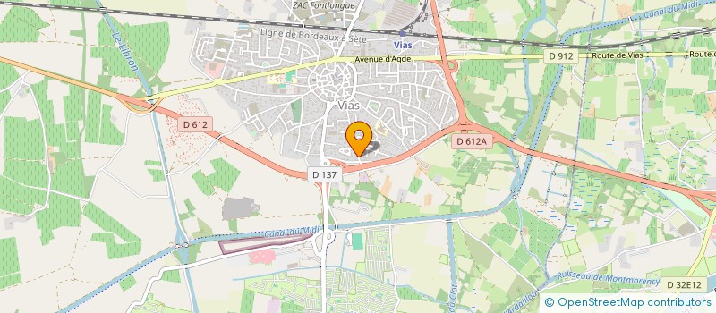 localisation de l'entreprise MADAME FABIENNE ARU  VIAS