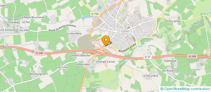 localisation de l'entreprise MADAME FABIENNE BACARISSE  VALLET