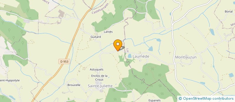 localisation de l'entreprise MADAME FABIENNE BADOC à LAUZERTE