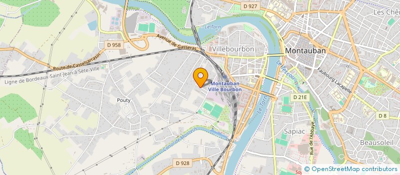 localisation de l'entreprise MADAME FABIENNE BAPTISTE  MONTAUBAN
