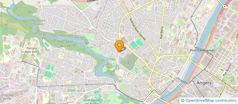 localisation de l'entreprise MADAME FABIENNE BARATON  ANGERS