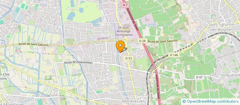 localisation de l'entreprise MADAME FABIENNE BARON  MORIERES-LES-AVIGNON