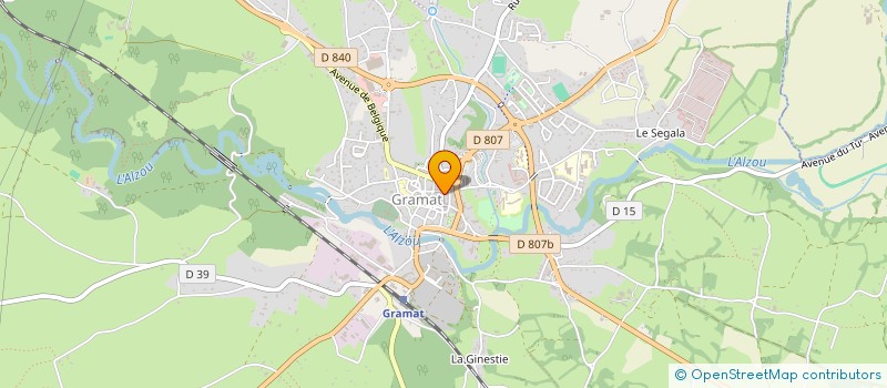 localisation de l'entreprise MADAME FABIENNE BASTID  GRAMAT