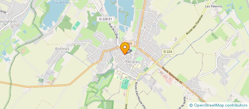 localisation de l'entreprise MADAME FABIENNE BEAUCHAMP  ARDRES