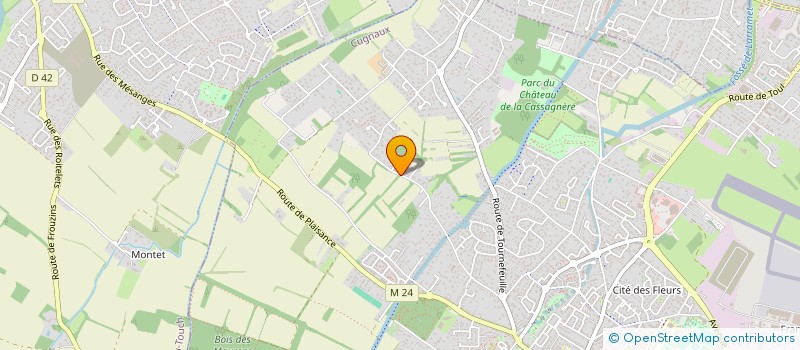 localisation de l'entreprise MADAME FABIENNE BEDEL  CUGNAUX