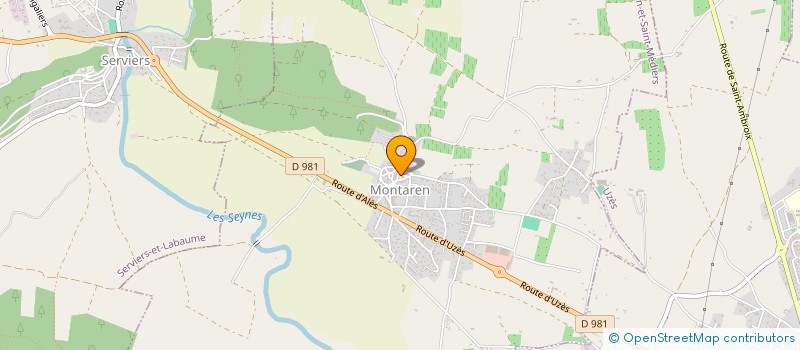 localisation de l'entreprise MADAME FABIENNE BEGUERIE  MONTAREN-ET-SAINT-MEDIERS