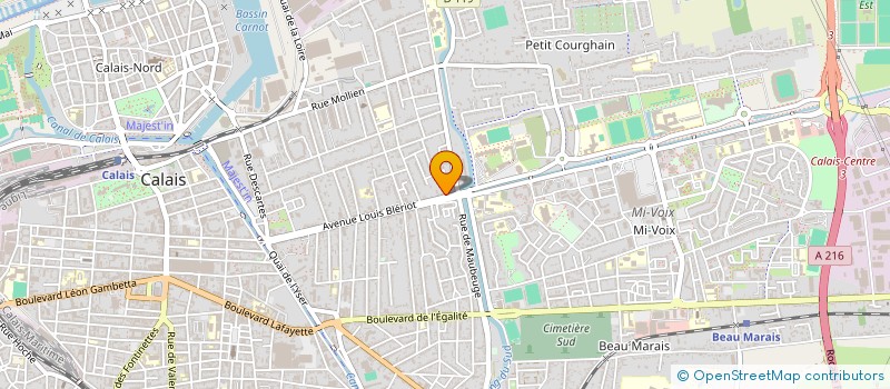 localisation de l'entreprise MADAME FABIENNE BEN  CALAIS