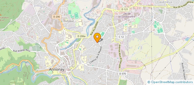 localisation de l'entreprise MADAME FABIENNE BENOIT  ANNONAY