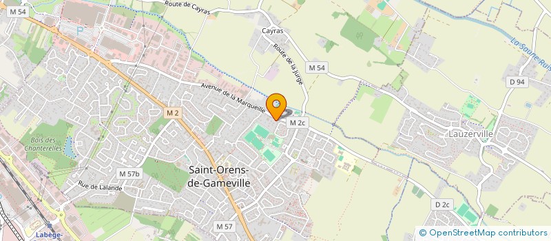 localisation de l'entreprise MADAME FABIENNE BERGEAT à SAINT-ORENS-DE-GAMEVILLE