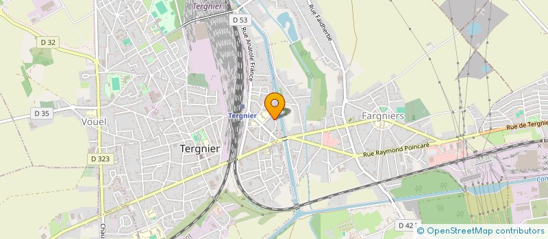 localisation de l'entreprise MADAME FABIENNE BERTOUT à TERGNIER