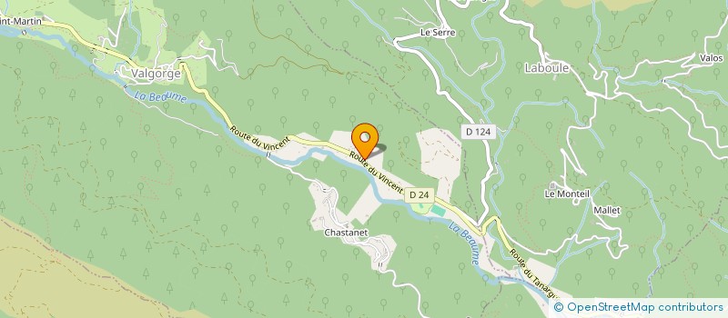 localisation de l'entreprise MADAME FABIENNE BERTRAND  VALGORGE