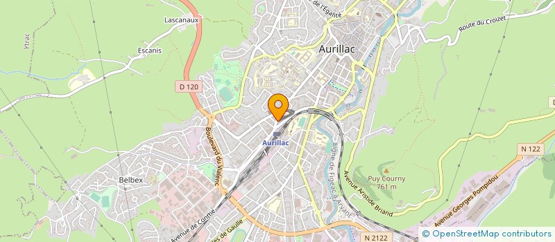 localisation de l'entreprise MADAME FABIENNE BESSEYROT à AURILLAC