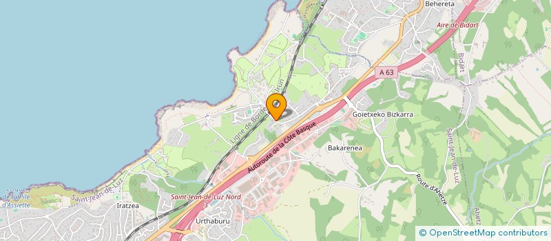 localisation de l'entreprise MADAME FABIENNE BIDEGAIN  SAINT-JEAN-DE-LUZ