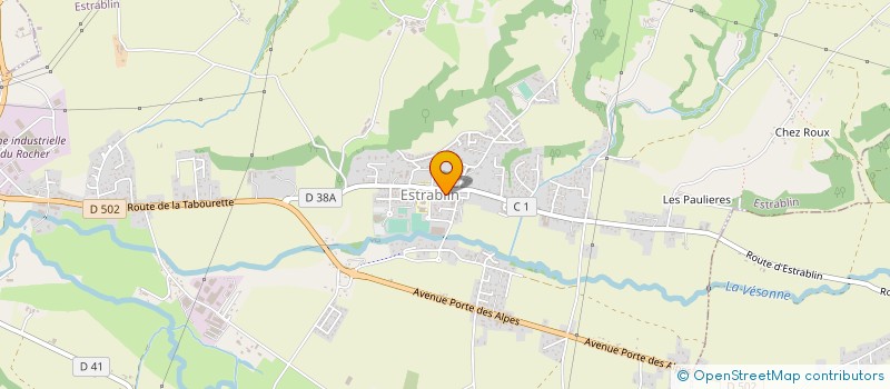 localisation de l'entreprise MADAME FABIENNE BIGNARD  ESTRABLIN