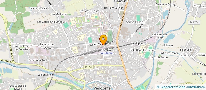 localisation de l'entreprise MADAME FABIENNE BILLAUD  VENDOME