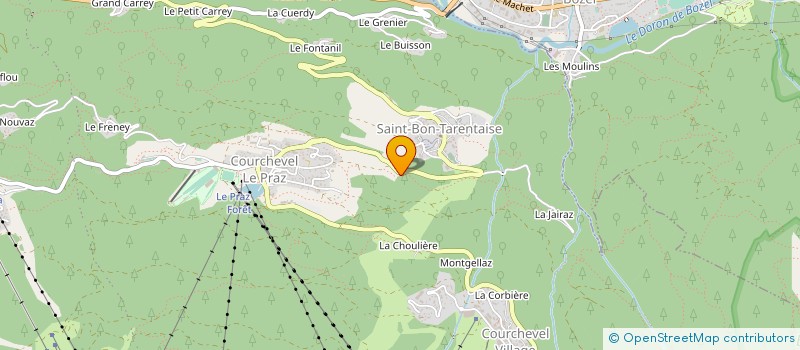 localisation de l'entreprise MADAME FABIENNE BLANC à COURCHEVEL