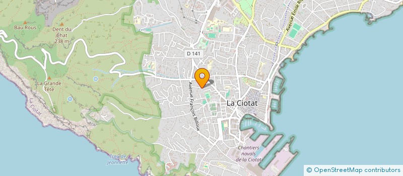 localisation de l'entreprise MADAME FABIENNE BOETTO  LA CIOTAT