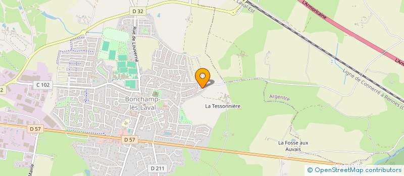 localisation de l'entreprise MADAME FABIENNE BOISNARD  BONCHAMP-LES-LAVAL