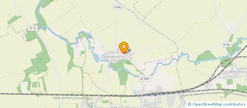 localisation de l'entreprise MADAME FABIENNE BOISSY  DOMPREMY