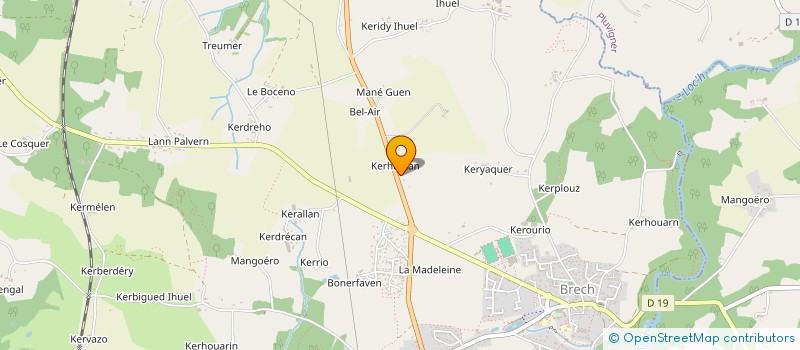 localisation de l'entreprise MADAME FABIENNE BOIVANT  BRECH