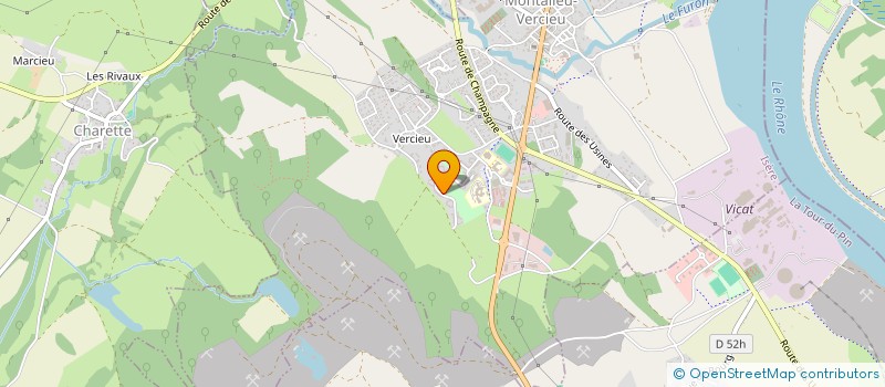 localisation de l'entreprise MADAME FABIENNE BOLLE  MONTALIEU-VERCIEU